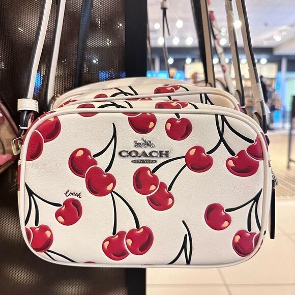 NWT❤️ COACH Mini Jamie Camera Bag With Cherry Print CROSSBODY CAB04 - Picture 9 of 9